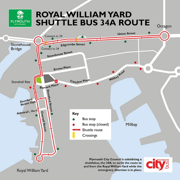 RWY 34A Bus Route